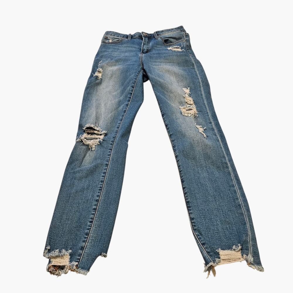 Simple Society Distressed Ankle Women's Jeans SZ 7